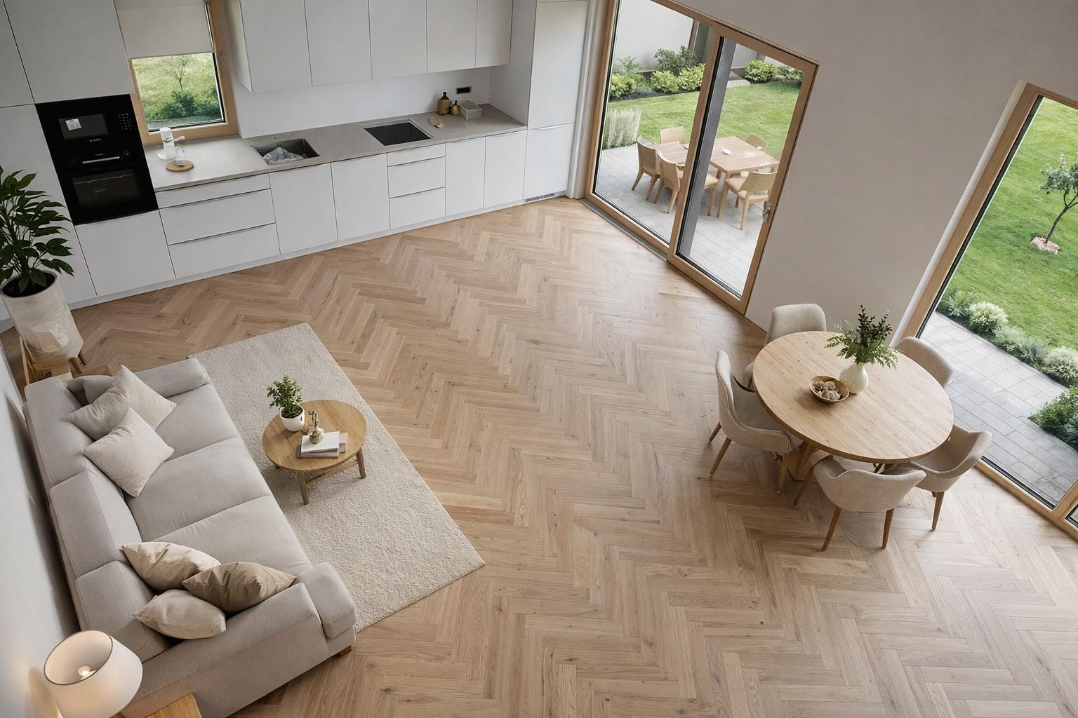 Dvoslojni gotovi parket Hrast Rustikal beljen Parketarna Jager