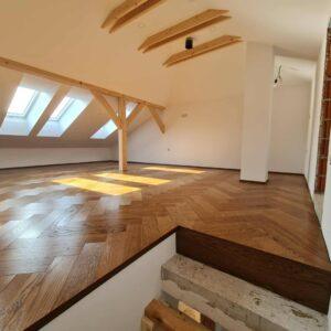 Dvoslojni gotovi parket Hrast Natural Smooth rum